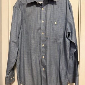 Orvis Men's‎ Blue Plaid Dress Shirt